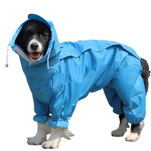 Waterproof Dog Rain Suit in Blue