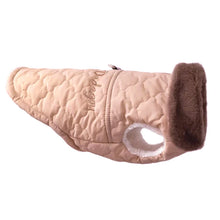 Waterproof Fur Collar Winter Dog Jacket in Pink