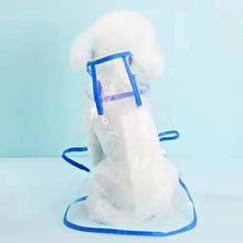 Waterproof Hooded Raincoat For Small Dogs in Blue