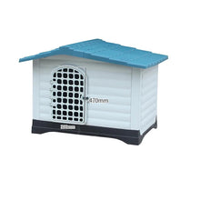 Waterproof Outdoor Dog House in Blue