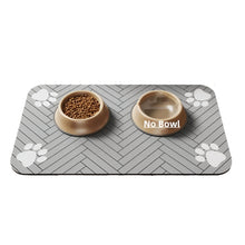 Waterproof Pet Feeding Mat in 20X30cm Grey