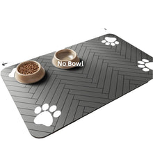 Waterproof Pet Feeding Mat in 30X50cm Black