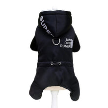 Waterproof Pet Jumpsuit Warm Coat in Black
