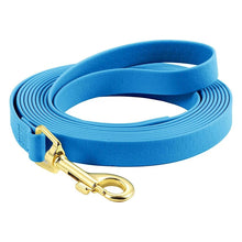 Waterproof PVC Dog Leash in Light Blue