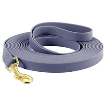 Waterproof PVC Dog Leash in Purple Grey