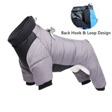 Waterproof Winter Dog Jacket in Grey