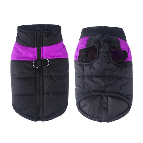 Waterproof Winter Pet Coat in Purple