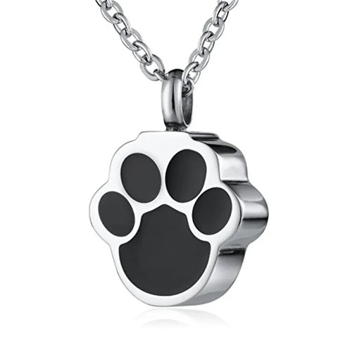 Wearable Stainless Ash Urn Necklace in Silver