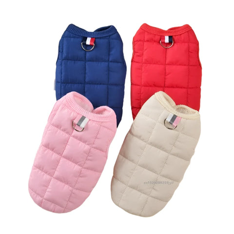 Windproof Padded Dog Coat for Warmth
