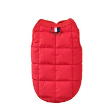 Windproof Padded Dog Coat for Warmth in Red