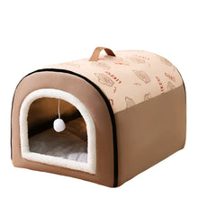 Winter Dog House in Brown