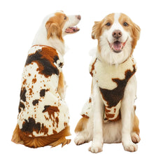 Winter Flannel Dog Coat Pyjamas in Brown Yak