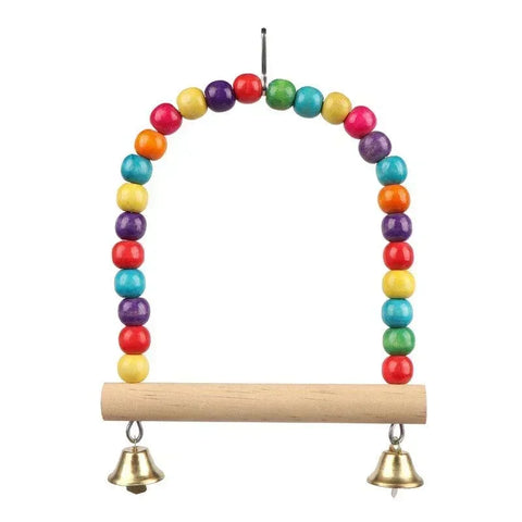 Wooden Parrot Swing Toy, product photo 3 of 6