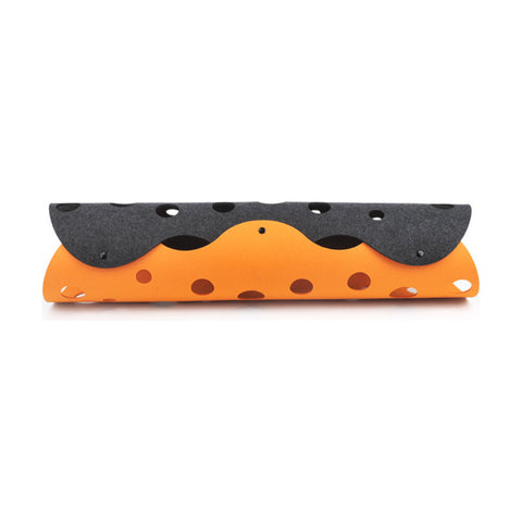 Orange and charcoal felt splicing cat tunnel
