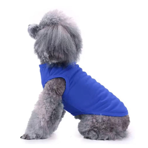 Dog Summer Vest Casual Outfit in Blue
