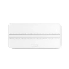 White digital pet weighing scale with built-in measuring ruler for weighing and measuring small pets
